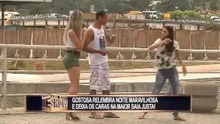 Loiraça mostra que é boa de memória e deixa rapaz em situação delicada com a namorada
