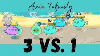 AXIE INFINITY Reptile 1 vs. 3 Aqua (AAA Team) Gameplay