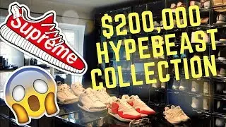 $200,000! Uk's Craziest Hypebeast Sneaker Collection (sneak peak)