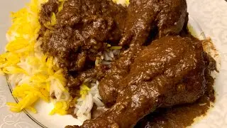 How to make a easy delicious &ldquo; Fesenjoon or Walnuts Stew&rdquo; | cooking with Nikarm Kitchen