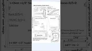 Padding jackets pattern, ep3 #shorts #short @patternme