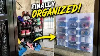 Shoe Storage Solution: Declutter Your Front Door w/ These Nifty Shoe Boxes