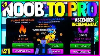 Going from NOOB To PRO in Roblox Ascender Incremental... (NO Robux as F2P) | Episode 1