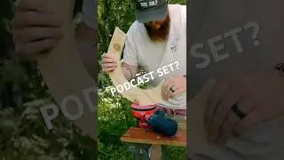 Turning SCRAP wood into custom podcast logo!