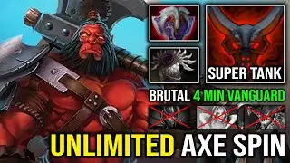 How to Super Fast Push & Backdoor Axe | 4Min Vanguard OP Tank Unlimited Berserk Spin Dota 2