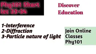 Phy101 Short Lec 33-34|preparation for final term|