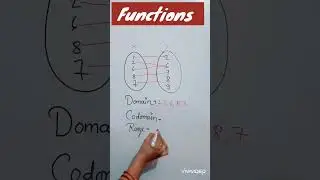 what is Domain ,codomain and range in function.#shorts #maths