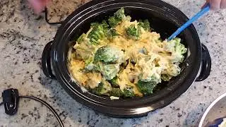 Broccoli and cheese crockpot casserole, Part 1