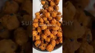 Хрустящая закуска из жареного нута 🤯 веганские рецепты #нарастительнойоснове #веганскийрецепт #фа...
