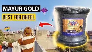 Mayur Gold Testing With Big Kites |  Best Indian gattu | #kites #mayurgold
