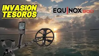INVASION de OBJETIVOS y de MUCHACHITOS en la PLAYA Buscando TESOROS ENTERRADOS