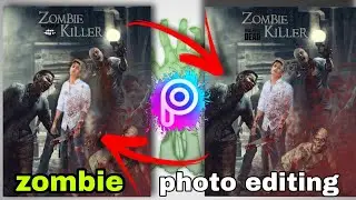 👉 horror zombie photo editing picsart || how to make photo