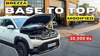 40k mei breeza bna di base se top model||car modification #breeza #modification #basetotop #delhi 