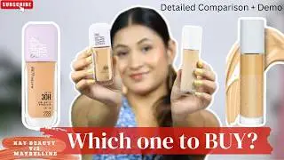 Kay Beauty Foundation V/S Maybeline Super Stay Foundation | #foundation #maybellinesuperstay