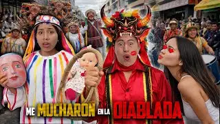 Me BESARON en la DIABLADA PILLAREÑA ( me enoje ) - Karito La Tóxica, Ni Q' Fuera TV  Alyson Jazmin