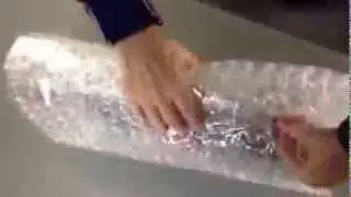 Proper product wrapping with bubblewrap