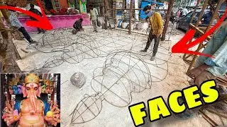 Khairatabad Ganesh Making 2025 Face’s Getting Ready |Khairathabad Ganesh 2025 #khairatabadganesh2025