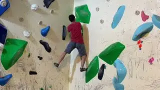 bouldering V1-V3 in October last year
