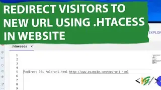 How to Redirect Visitors to a New URL using .Htaccess in Website | WordPress | HTML | PHP