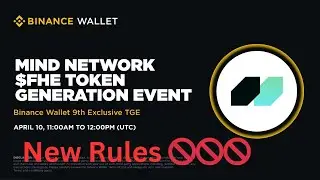Mind Network $FHE Token Generation Event | Binance Web3 TGE | TGE New Rules | Pancakeswap TGE