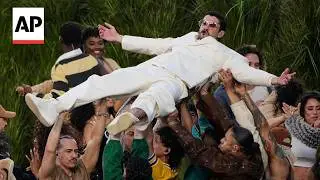 Bad Bunny performs at the Super Bowl 2026 halftime show