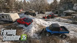 Tempête de Neige Ruine notre Camping | Farming Simulator 25