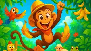 MONO LOCO - Cancion infantil Mono Cocoloco 🥥 Los Monos cancion y sus amigos de la Selva 🙈