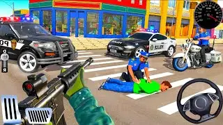 Police Car Chase Simulator 3D Game - Real Cop Cars Driving Simulator 2025 - Android GamePlay