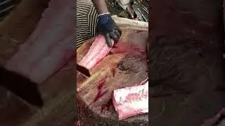 Yellowfin Trevally Fish Cutting Skills #shorts