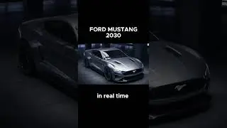 Футуристический дизайн Mustang #шорты #мустанг #концепткар
