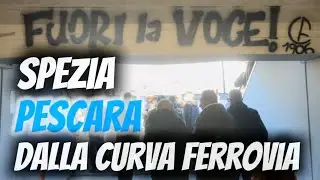 Spezia Pescara dalla Curva Ferrovia #spezia #pescara #serieb #ultras 