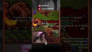 O cara fez um char pra upar no estilo Ironman e dropou logo a GS #shorts #tibia #tibiahunt