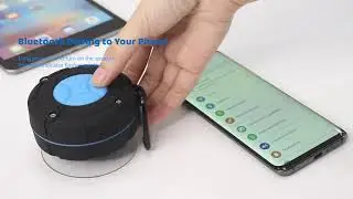 Shower Speaker Bluetooth | Peyou IPX7 Waterproof Bathroom Shower Radio | Portable Wireless Speaker