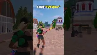 NEW FOV Slider Fortnite + Best FOV Settings 🤯 #fortnite #tutorial #news #shorts