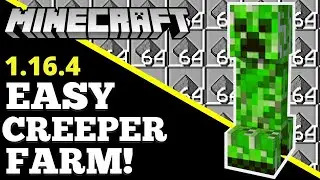 Minecraft Gunpowder Farm 1.16.4 - Creeper Farm Tutorial