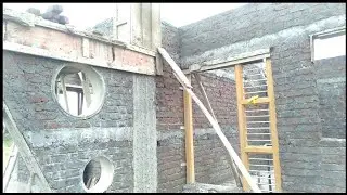 30x40  East Face Lintel Level House Walkthrough View | Lintel Level and Slab level Brickwork