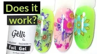 Foil Gel Nail Designs - Tutorial