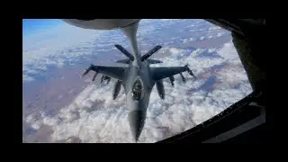 KC-135 Night Refueling | F-16 Fighting Falcons Over CENTCOM (2025) #subscribe #aviation #military