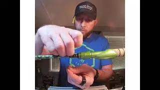 Custom Rod Being Built - Custom Mixed Media Handle, Guide Wraps and Decorative Cross Wrap