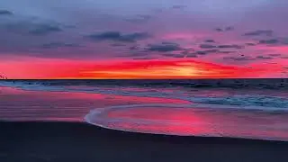 Amazing sunrise off White Sands Beach, Napeague, Long Island, New York