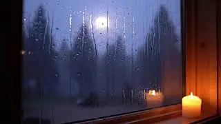 Cabin Rain and Fireplace Ambience - Theta Waves for Sleep, Relaxation & Anxiety
