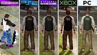 Tony Hawk's Underground (2003) GBA vs PS2 vs GameCube vs XBOX vs PC (Graphics Comparison)