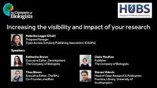 Webinar: Increasing the visibility and impact of your research