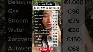 Leven in Rijswijk Een blik op maandelijkse uitgaven in Nederland.