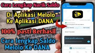 cara lengkap narik saldo di aplikasi Melolo ke aplikasi DANA !!