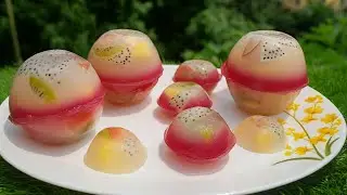 The only fruit jelly cheesecake in the world. / Amazing cake / Cup measure