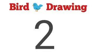 How To Draw Bird Drawing from number 2 || Number 2 turn into Bird Drawing || step by step bird art