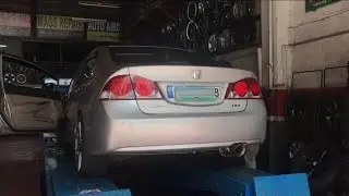 Chambered Muffler Sound Test with and without resonator: Honda Civic FD 1.8 A/T