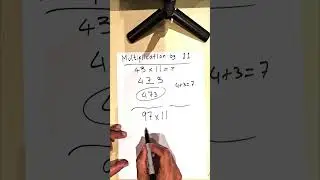 Quick Mental Multiplication by 11 #maths #mathstricks #mathematics