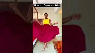How to Style your DRESS as a SKIRT | Style HACK